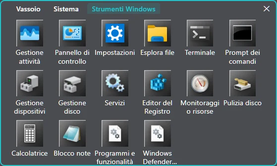 La finestra Vassoio di Tures 55 Dock